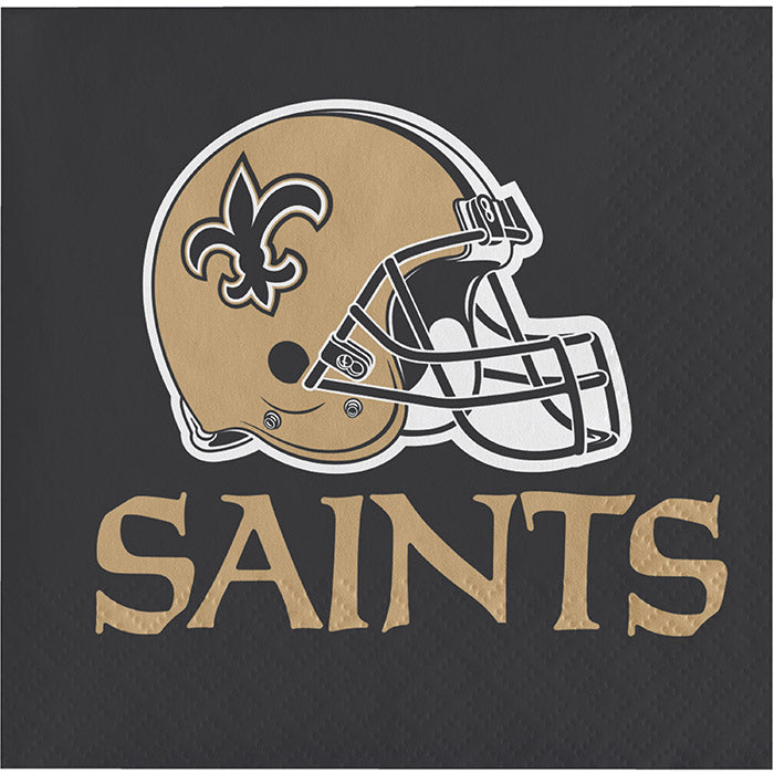 Bulk New Orleans Saints Luncheon Napkins (192 per Case)