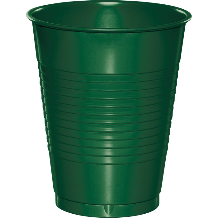 Bulk Hunter Green 16 oz Plastic Cups (240 per Case)