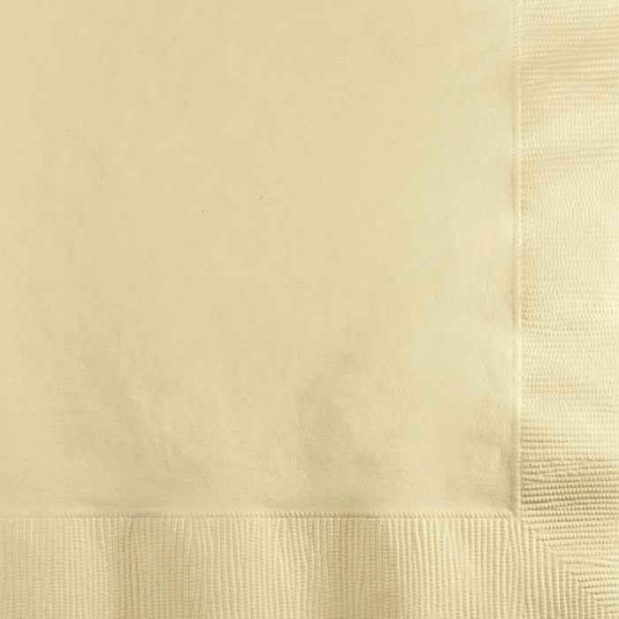 Bulk Ivory Beverage Napkins 3 ply (500 per Case)