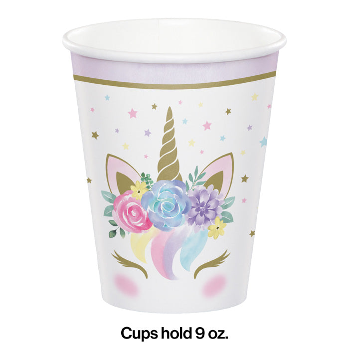 Bulk Unicorn Baby Shower 9 oz Paper Cups (96 per Case)