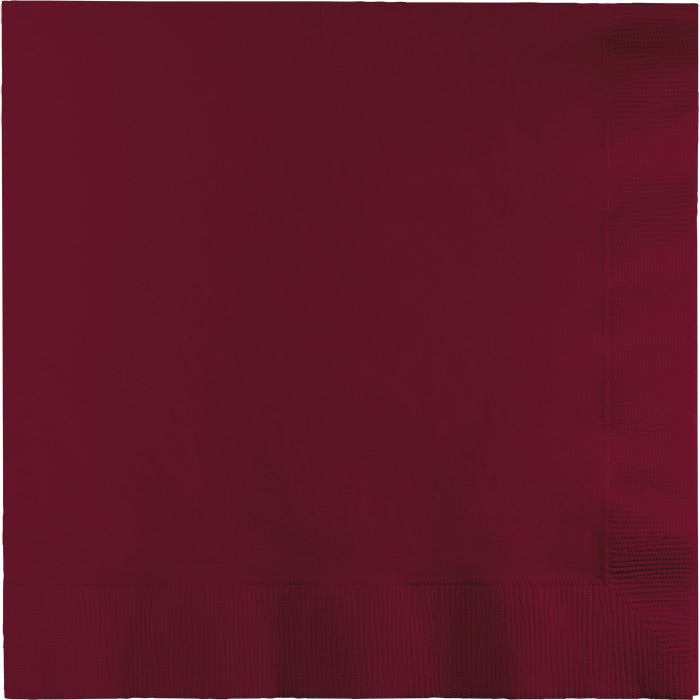 Bulk Burgundy 2 Ply Luncheon Napkins (600 per Case)