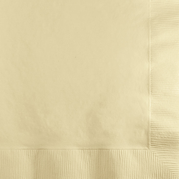 Bulk Ivory 2 Ply Beverage Napkins (1200 per Case)