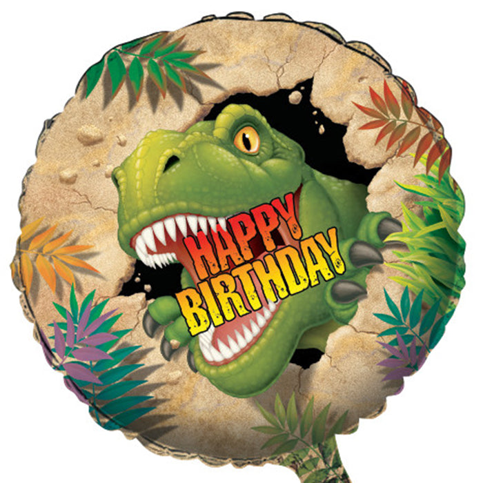 Bulk Dino Blast Mylar Balloons (12 per Case)