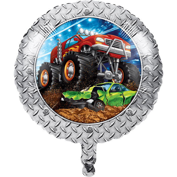 Bulk Monster Truck Mylar Balloons (10 per Case)