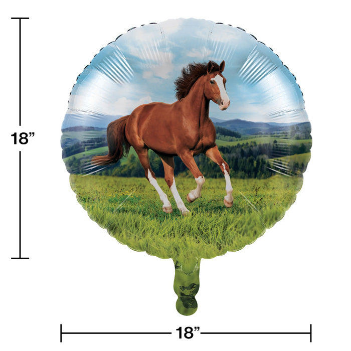 Bulk Wild Horse Mylar Balloons (10 per Case)