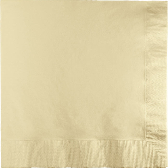 Bulk Ivory Dinner Napkins 3 Ply (250 per Case)