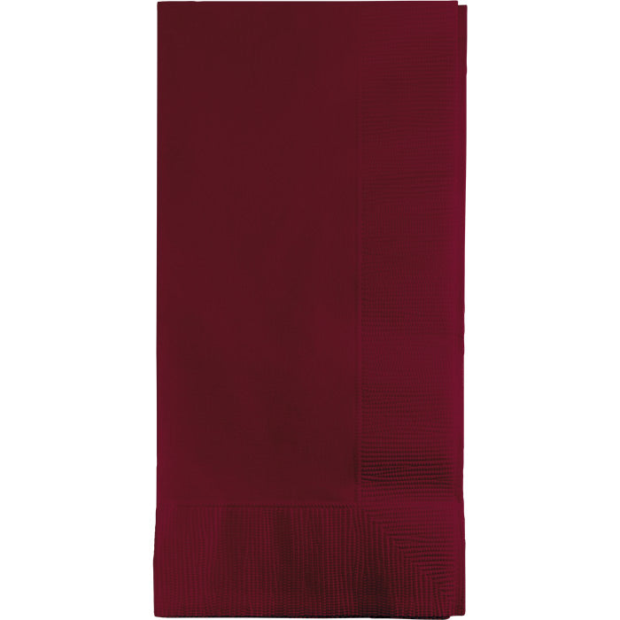 Bulk Burgundy 2 Ply Dinner Napkins (600 per Case)