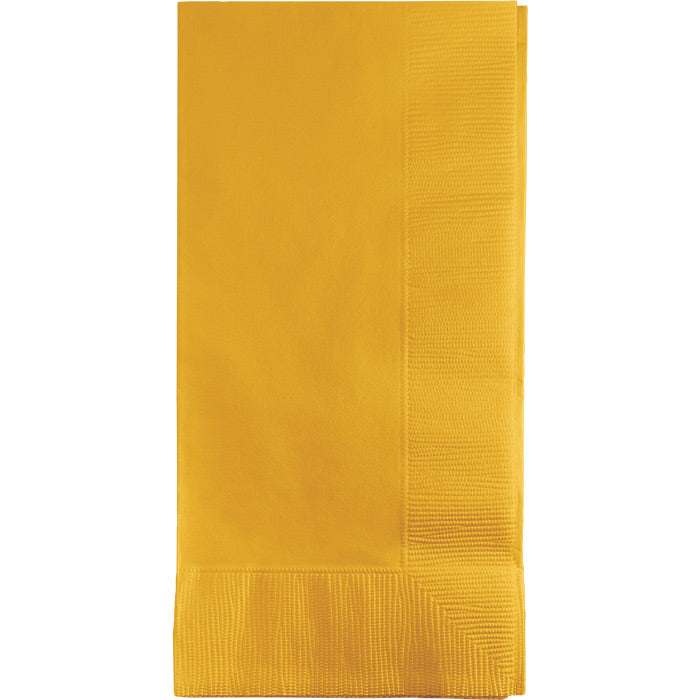 Bulk School Bus Yellow 2 Ply Dinner Napkins (600 per Case)