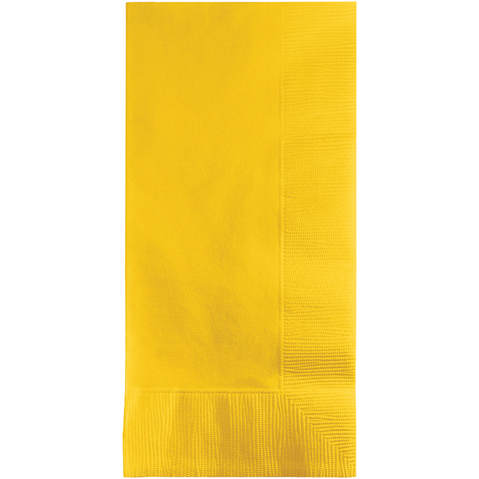 Bulk School Bus Yellow 2 Ply Dinner Napkins (600 per Case)