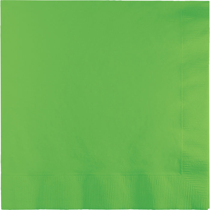 Bulk Fresh Lime Green Dinner Napkins 3 Ply (250 per Case)