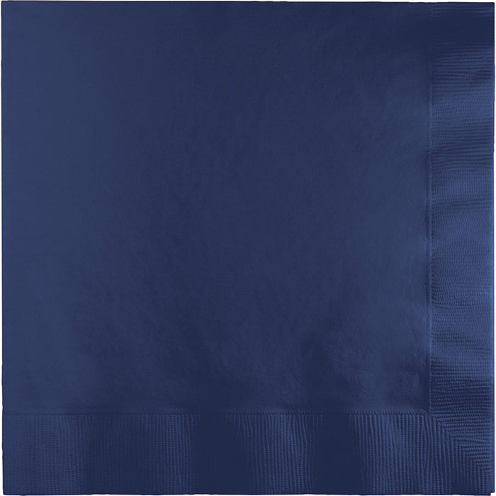 Bulk Navy Blue Dinner Napkins 3 Ply (250 per Case)