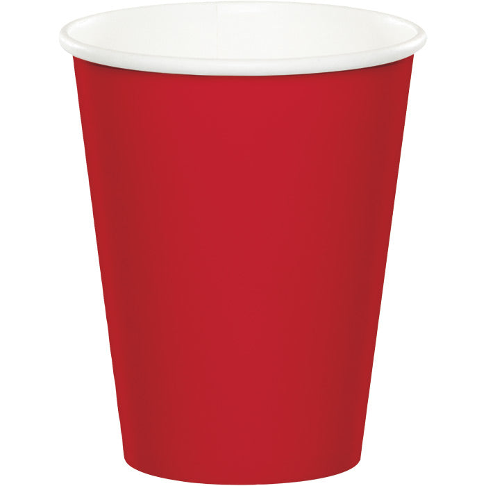 Bulk Classic Red 9 oz Hot & Cold Paper Cups (240 per Case)