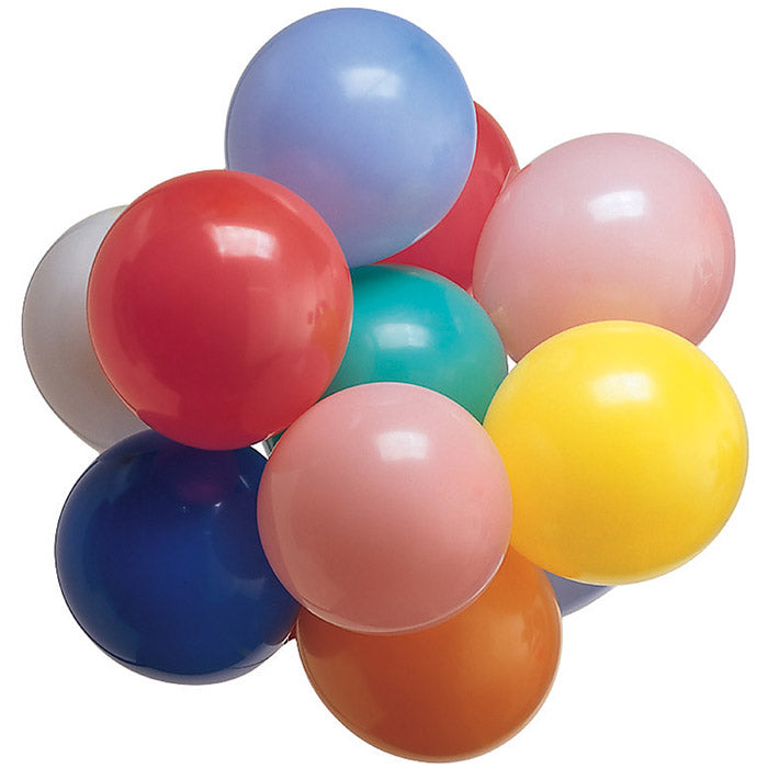 Bulk Assorted 9" Latex Balloons (240 per Case)