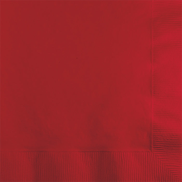 Bulk Classic Red 2 ply Beverage Napkins (600 per Case)