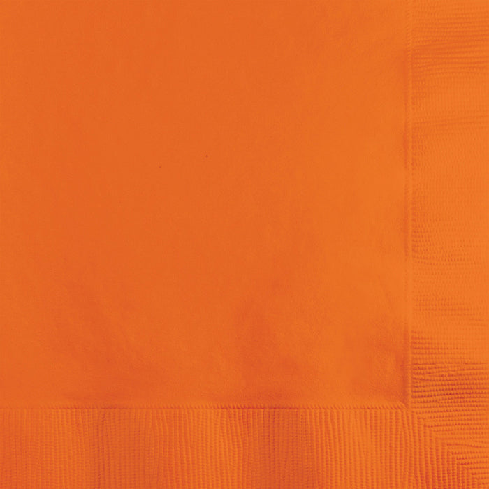 Bulk Sunkissed Orange Beverage Napkins 3 ply (500 per Case)