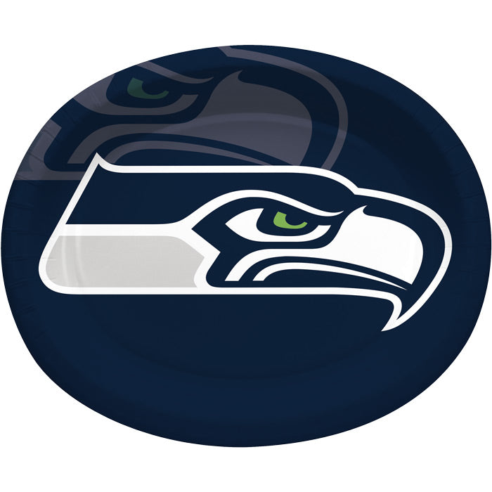 Bulk Seattle Seahawks Paper Oval Platters (96 per Case)