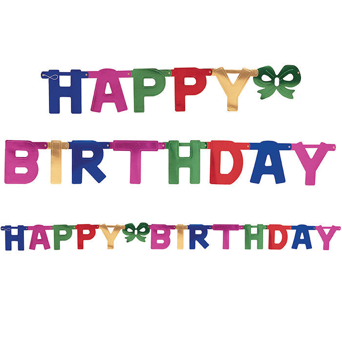 Bulk Large Happy Birthday Party Banners (12 per Case)