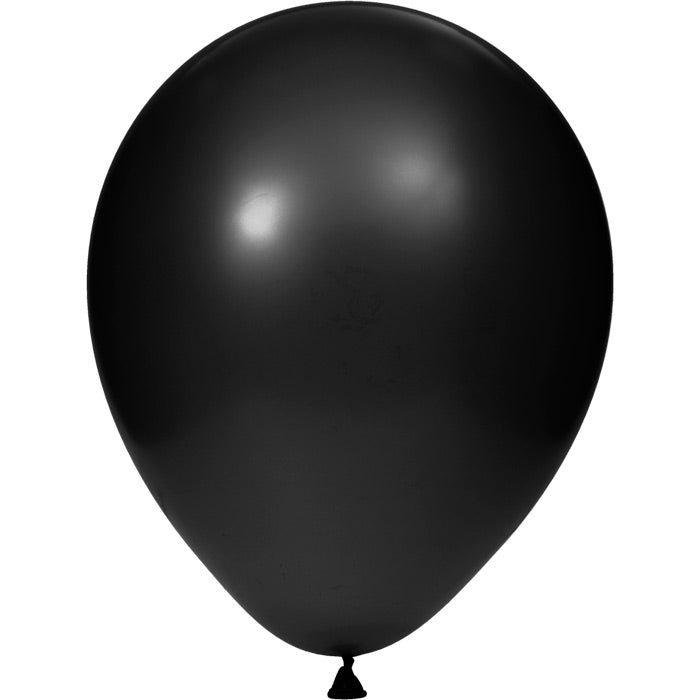 Bulk Black Latex Balloons (180 per Case)