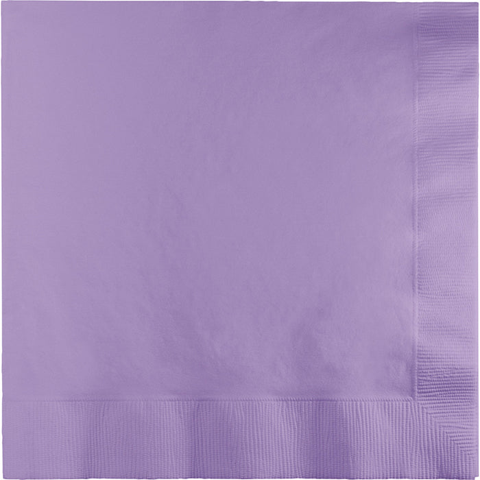 Bulk Luscious Lavender Beverage Napkins 3 ply (500 per Case)