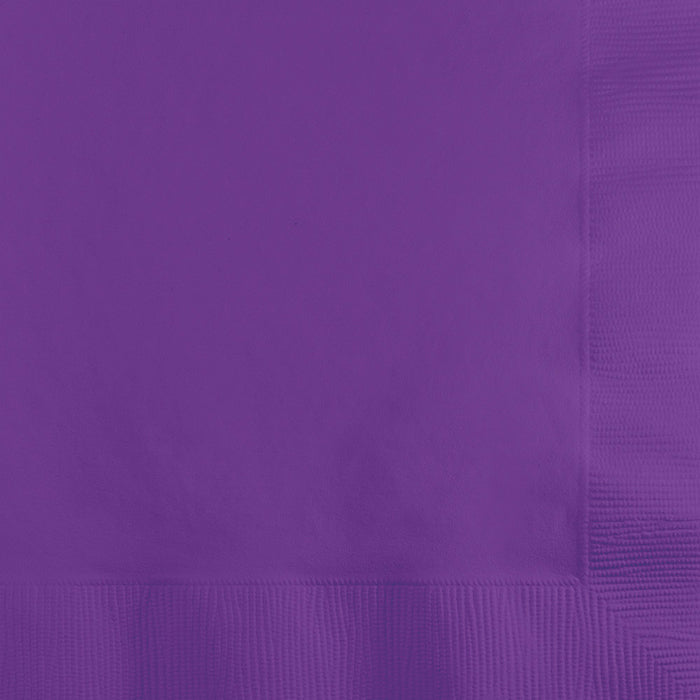 Bulk Amethyst Purple Beverage Napkins 3 ply (500 per Case)