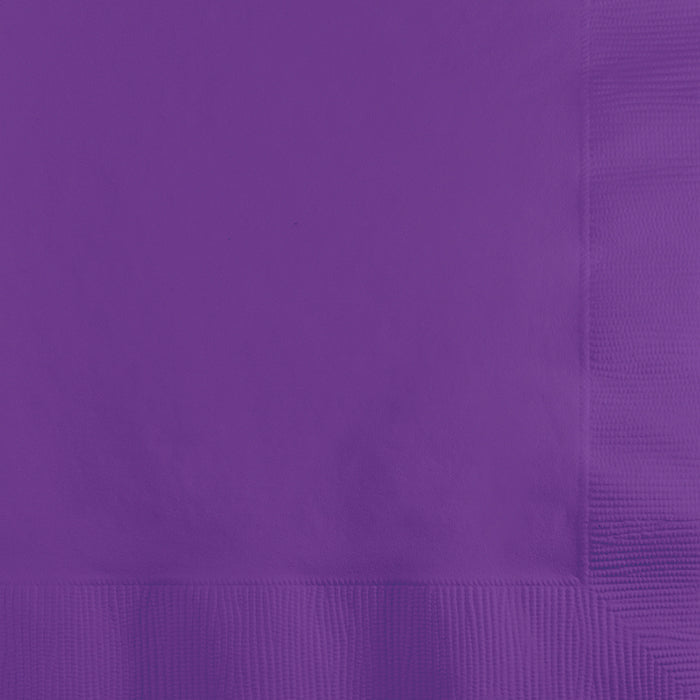 Bulk Amethyst Purple 2 Ply Beverage Napkins (600 per Case)