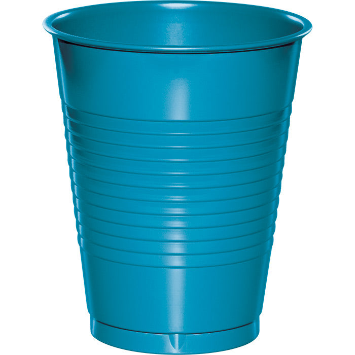 Bulk Turquoise 16 oz Plastic Cups (240 per Case)