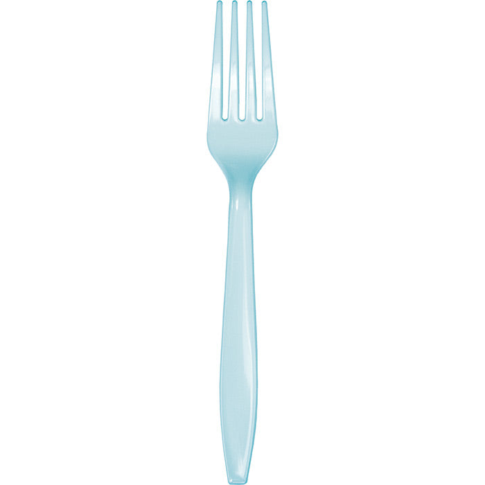 Bulk Pastel Blue Bulk Plastic Forks (600 per Case)