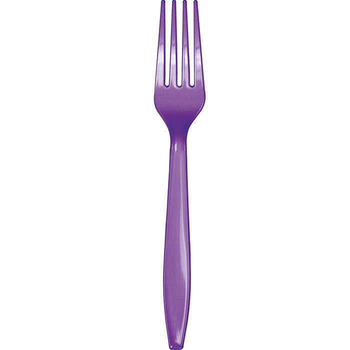 Bulk Amethyst Purple Plastic Forks (288 per Case)