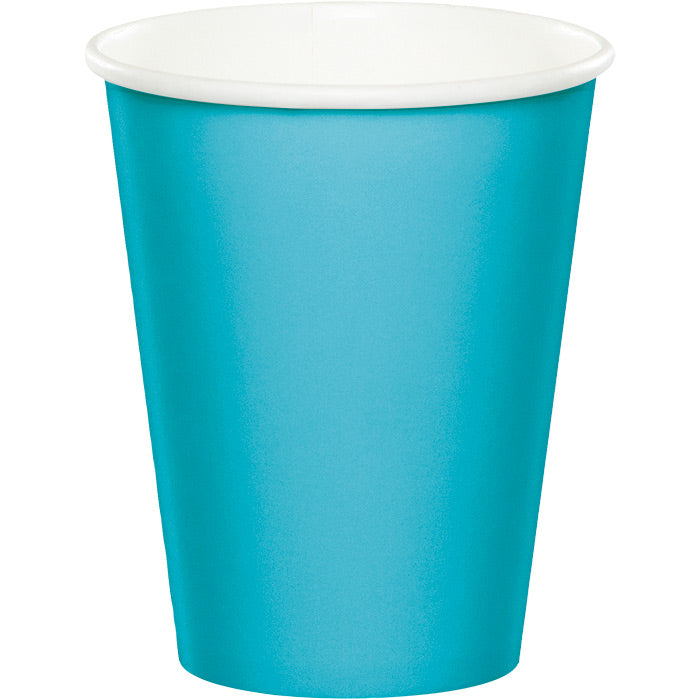 Bulk Bermuda Blue 9 oz Hot & Cold Paper Cups (240 per Case)