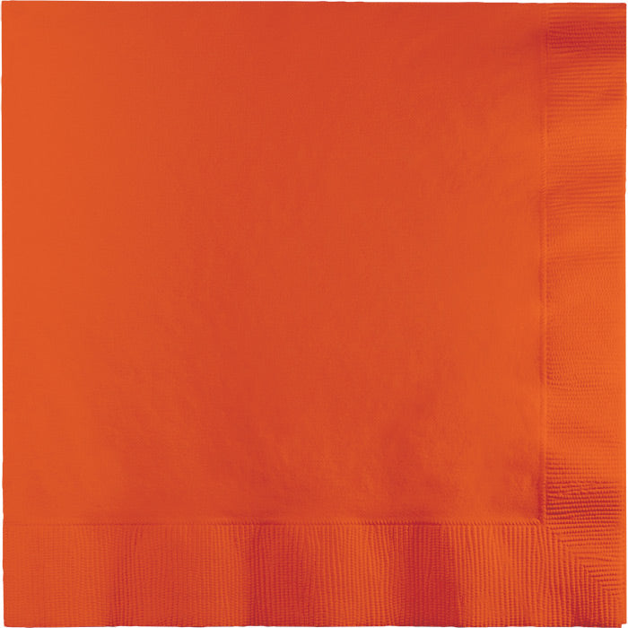 Bulk Sunkissed Orange 2 Ply Luncheon Napkins (600 per Case)