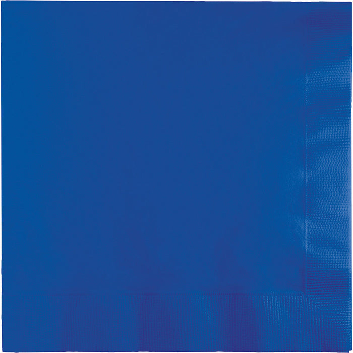 Bulk Cobalt Blue Value Friendly Luncheon Napkins (240 per Case)