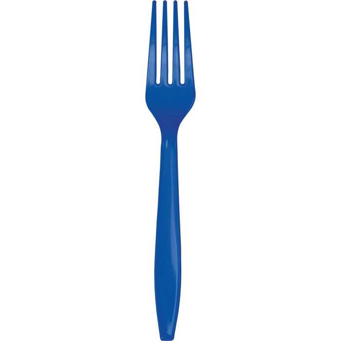 Bulk Cobalt Blue Plastic Forks (288 per Case)