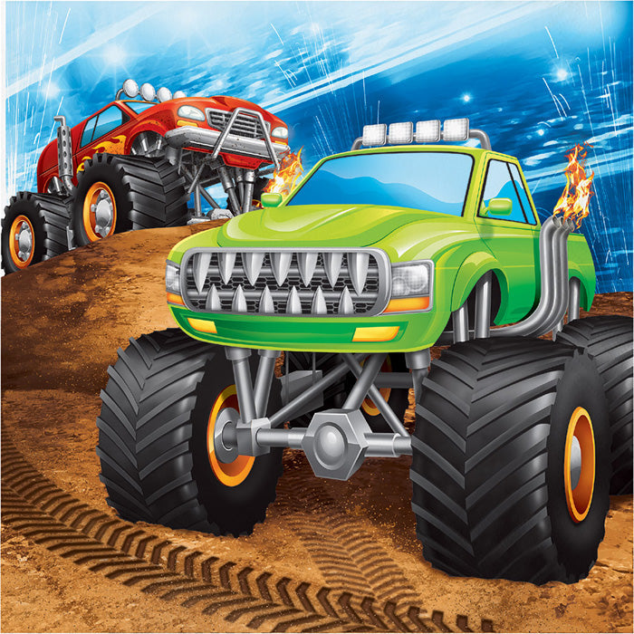 Bulk Monster Truck Luncheon Napkins (192 per Case)