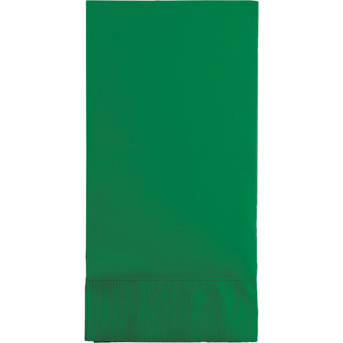 Bulk Emerald Green 3 Ply Guest Towels (192 per Case)