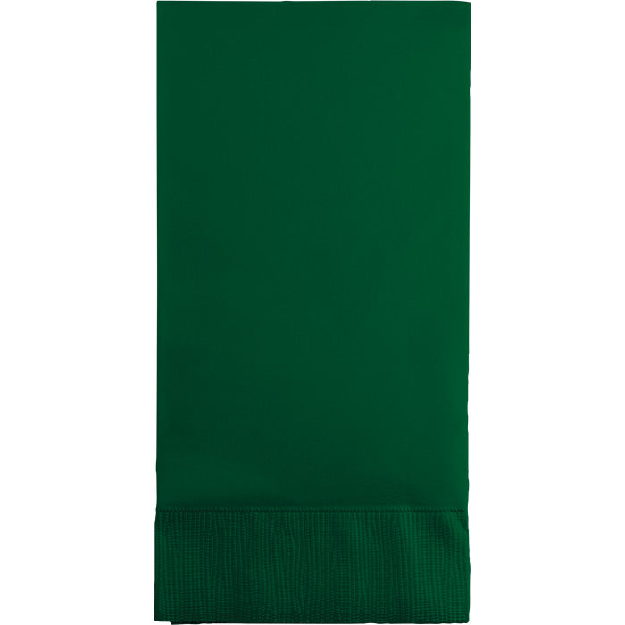 Bulk Hunter Green 3 Ply Guest Towels (192 per Case)