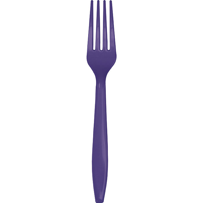 Bulk Purple Bulk Plastic Forks (600 per Case)