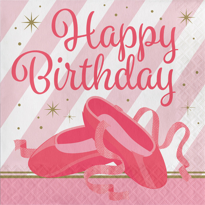 Bulk Twinkle Toes Birthday Luncheon Napkins (192 per Case)