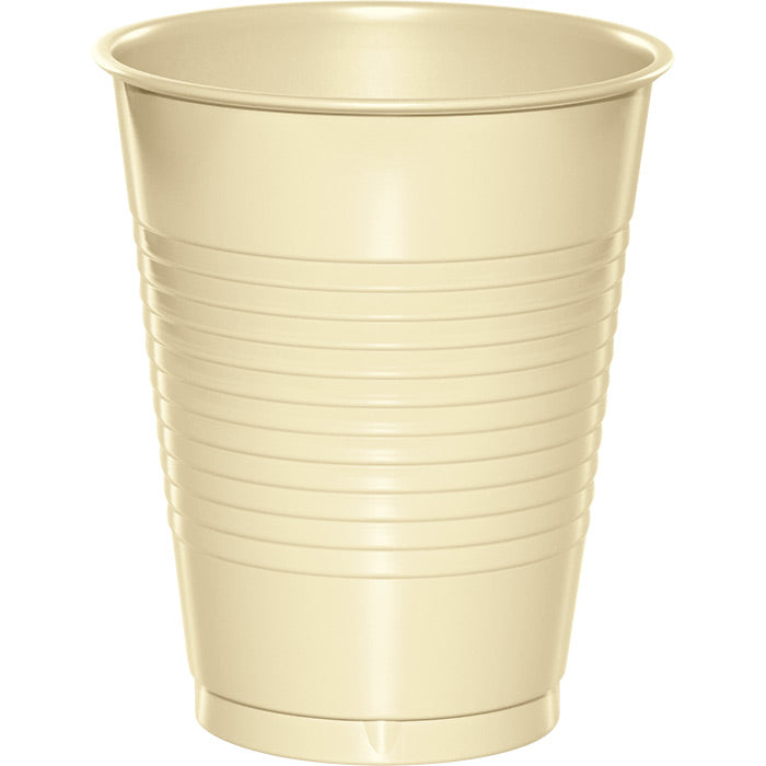 Bulk Ivory 16 oz Plastic Cups (240 per Case)