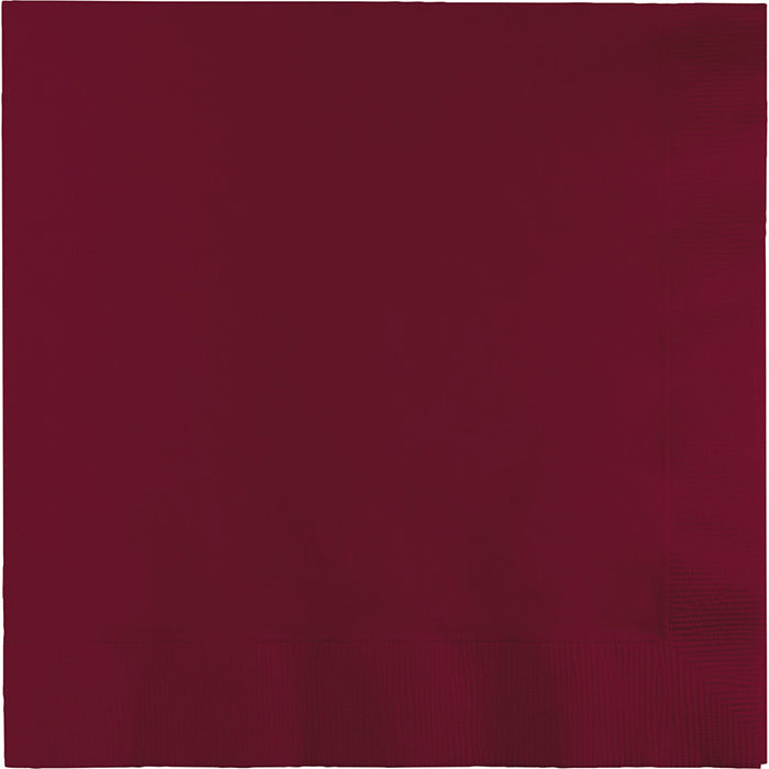 Bulk Burgundy Luncheon Napkins 3 ply (500 per Case)