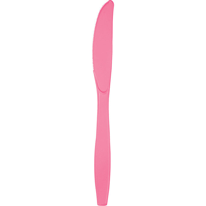 Bulk Candy Pink Plastic Knives (288 per Case)