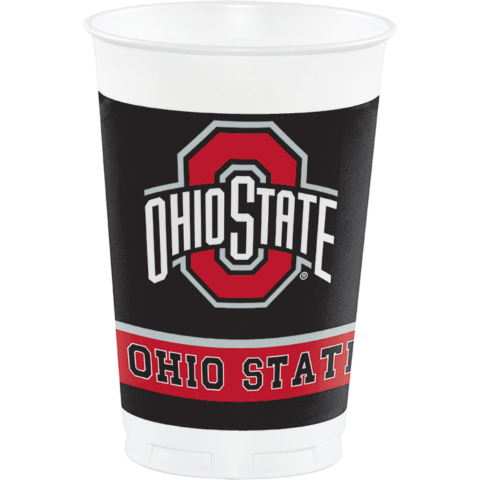 Bulk Ohio State University 20 oz Plastic Cups (96 per Case)