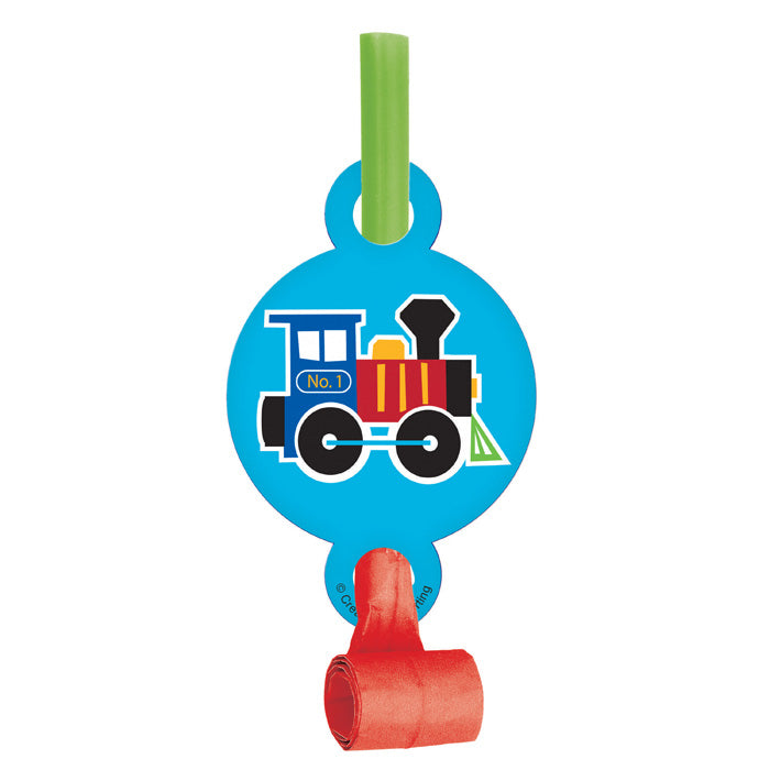 Bulk All Aboard Train Party Blowers (48 per Case)