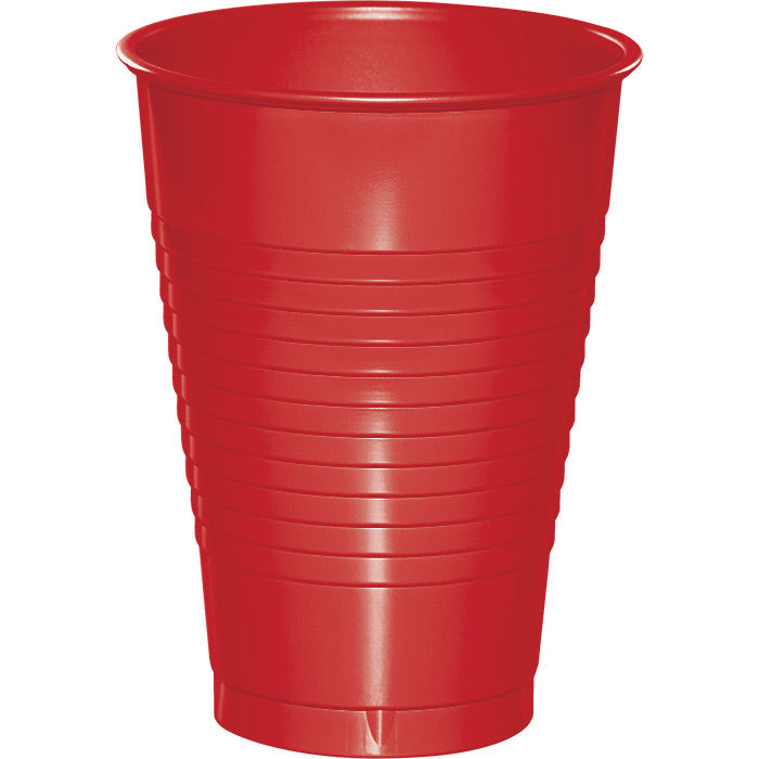 Bulk Classic Red 12 oz Plastic Cups (240 per Case)