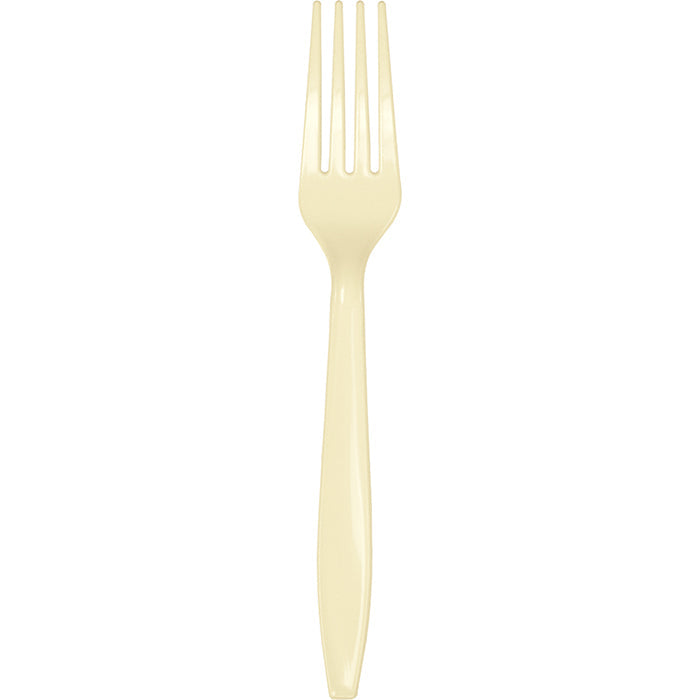 Bulk Ivory Plastic Forks (288 per Case)