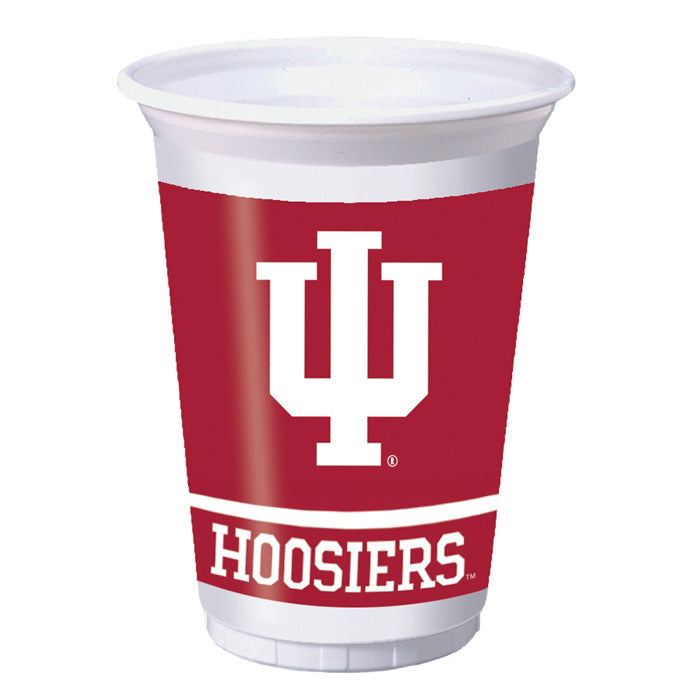 Bulk Indiana University 20 oz Plastic Cups (96 per Case)