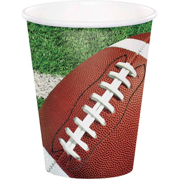 Bulk Football Party Paper Cups (96 per Case)