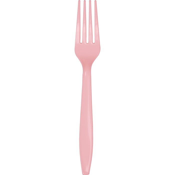 Bulk Classic Pink Plastic Forks (288 per Case)