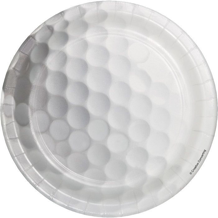 Bulk Golf Paper Dessert Plates (96 per Case)