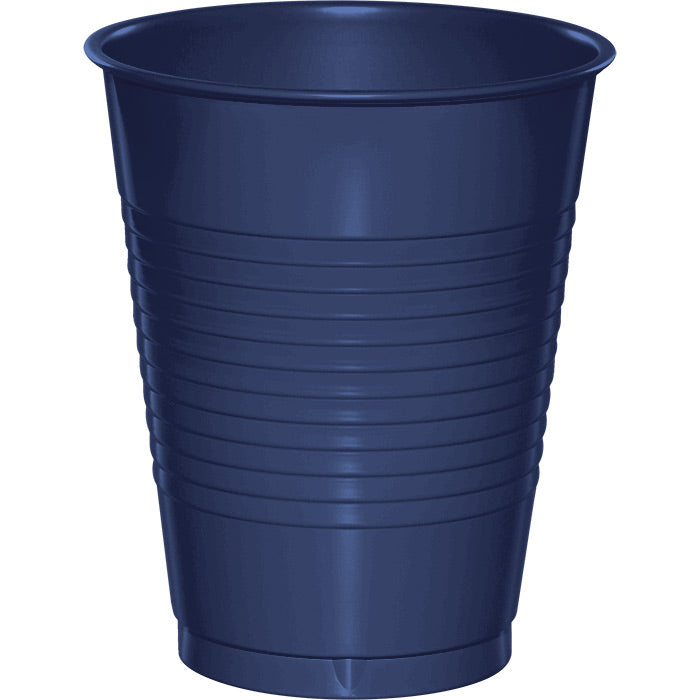 Bulk Navy 16 oz Plastic Cups (240 per Case)