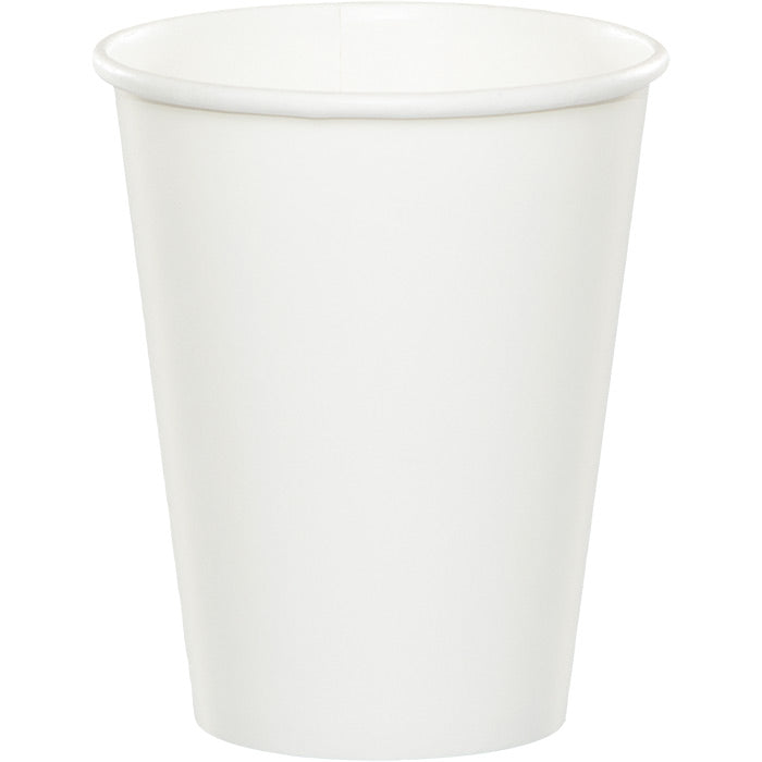 Bulk White 9 oz Hot & Cold Paper Cups (240 per Case)